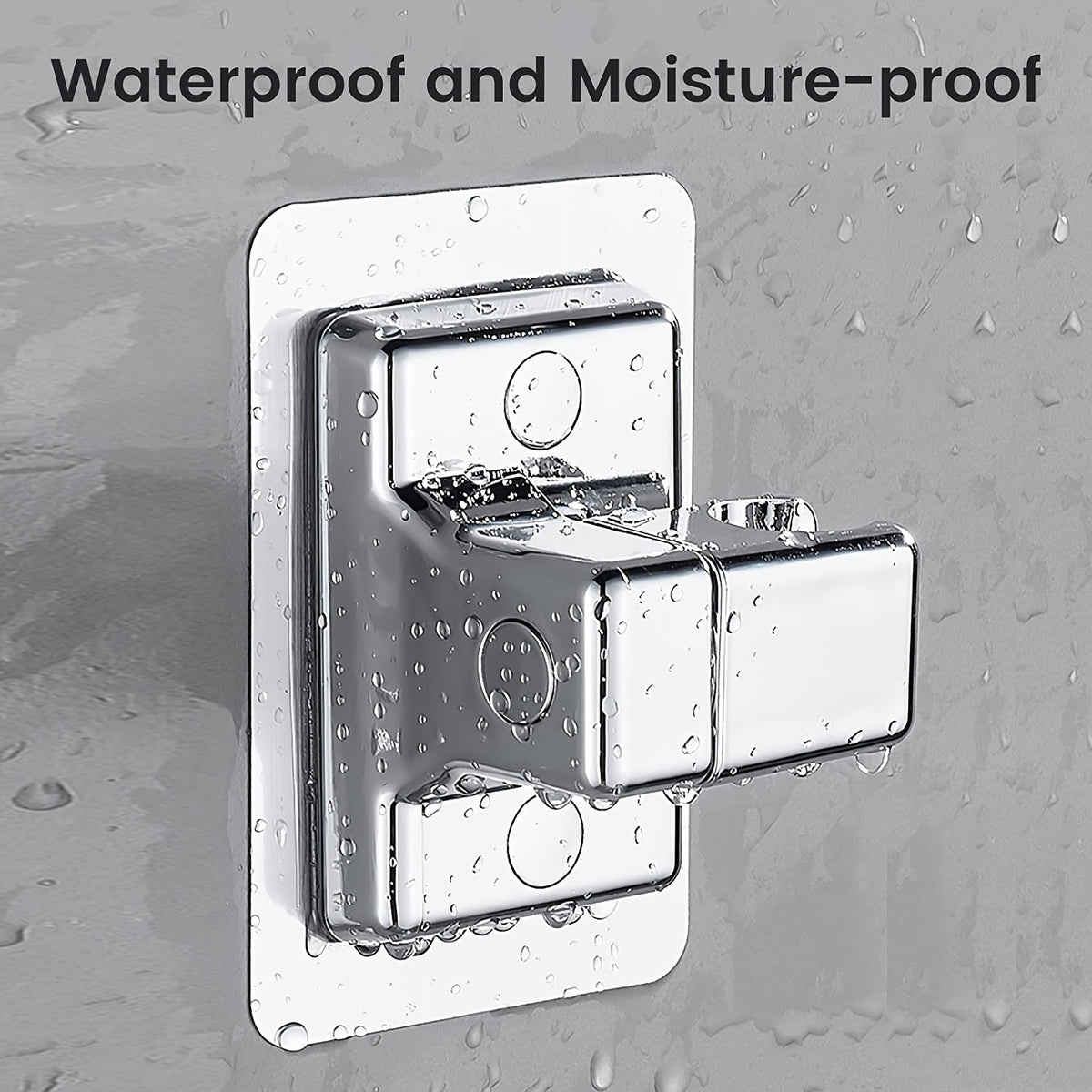 Shower Head Holder Universal Handheld Showerhead Bracket Adhesive Wall Mount