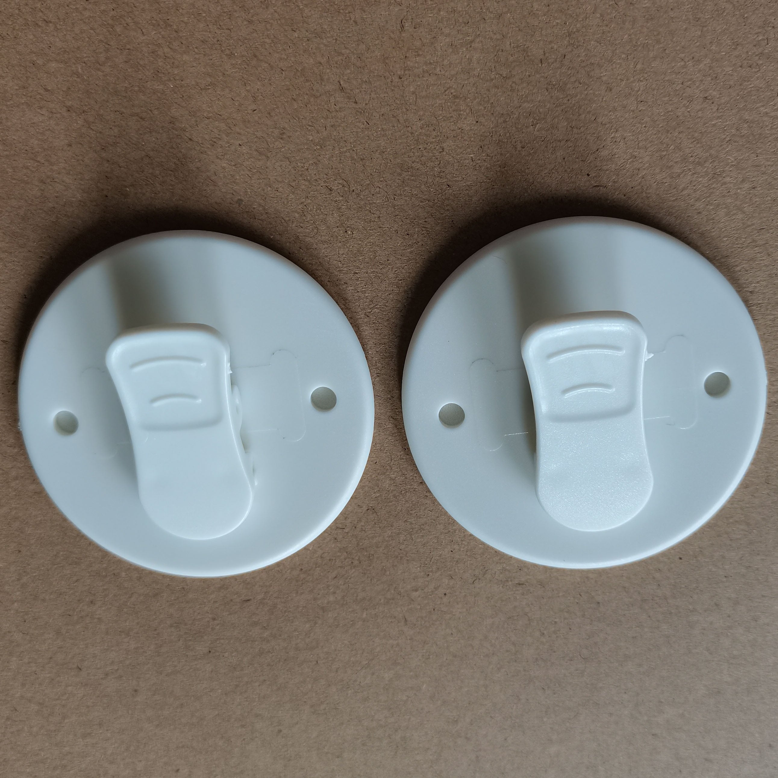 2pcs High Shower Curtain Clips with Anti Splash Guard