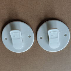 2pcs High Shower Curtain Clips with Anti Splash Guard