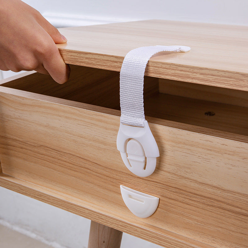 5pcs Multifunctional Cloth Strap Lock for Drawers Safety Lock - Closestool