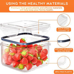 34pcs Food Storage Container With Lid Plastic Leak Proof BPA