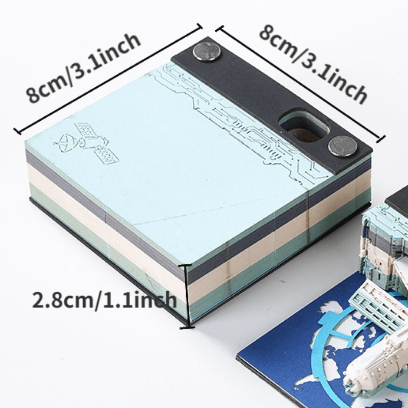 3D Paper Carving Desktop Calendar - Office Decoration