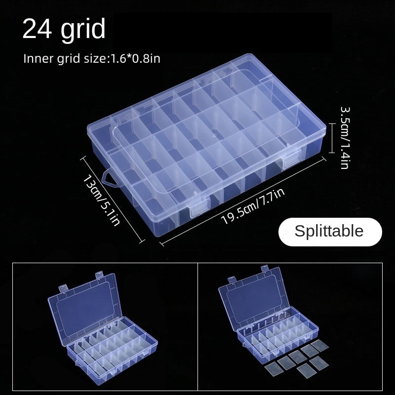 Accessory Storage Box Plastic Container For Jewelry & Hardware Parts