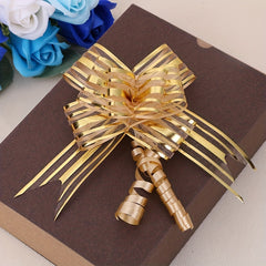 10pcs Colored Gift Bows with Hand-pulled Flowers for Wedding & Holiday