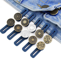 5pcs Button Extender For Pants Adjustable Waist Retractable Waistband
