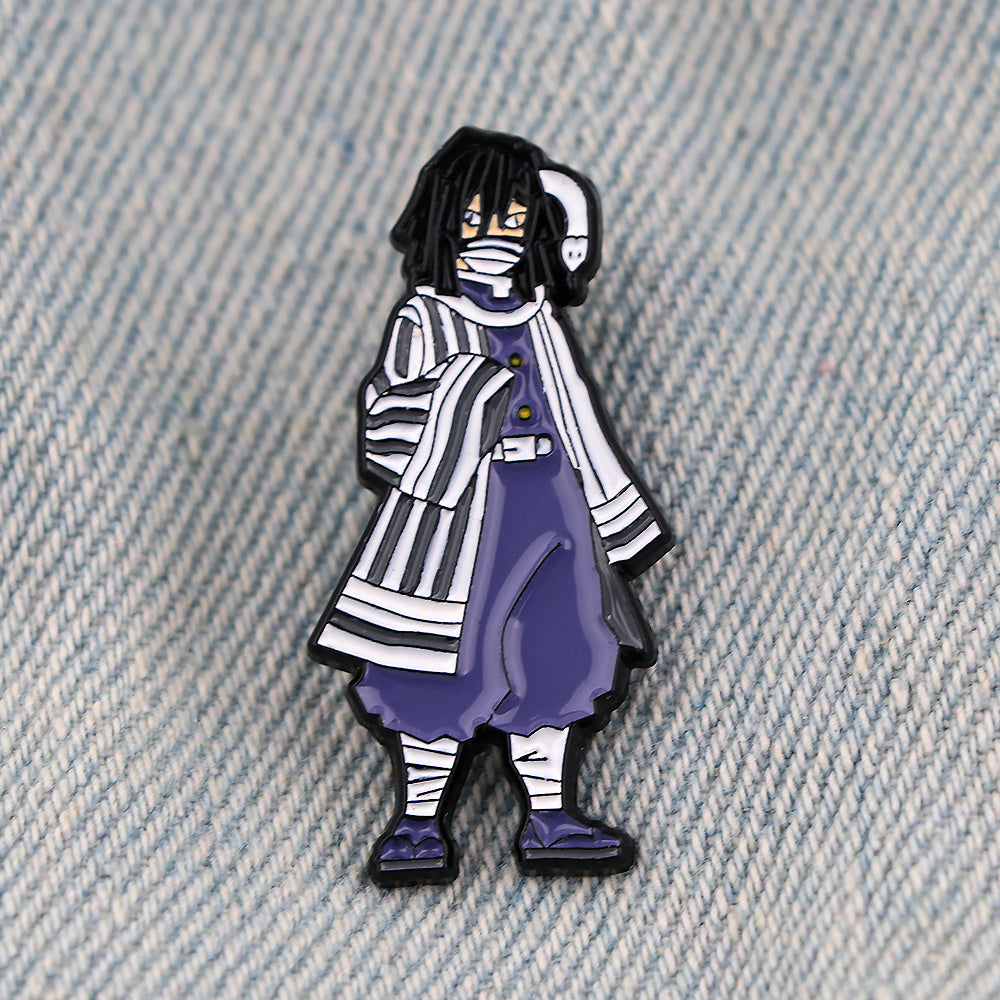 Men's Anime Enamel Pin - Cartoon Funny Pins for Clothes
