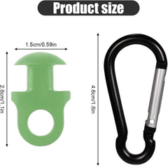 2x Carabiner Clips for Bag - Durable Outdoor Adventure Travel Gear