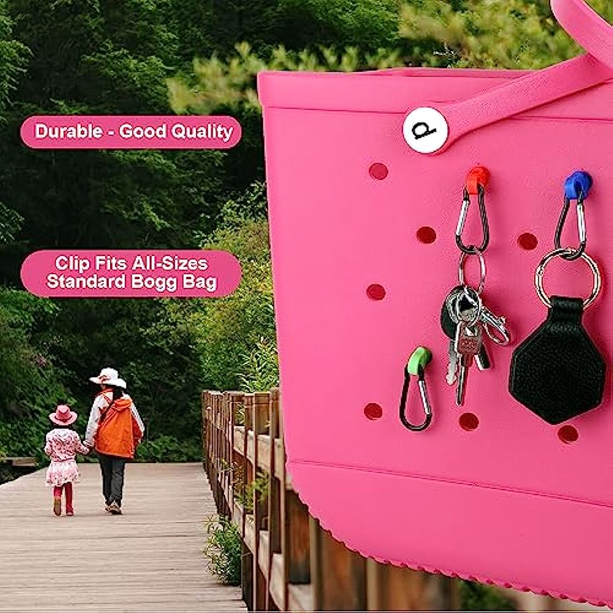 2x Carabiner Clips for Bag - Durable Outdoor Adventure Travel Gear