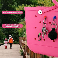 2x Carabiner Clips for Bag - Durable Outdoor Adventure Travel Gear