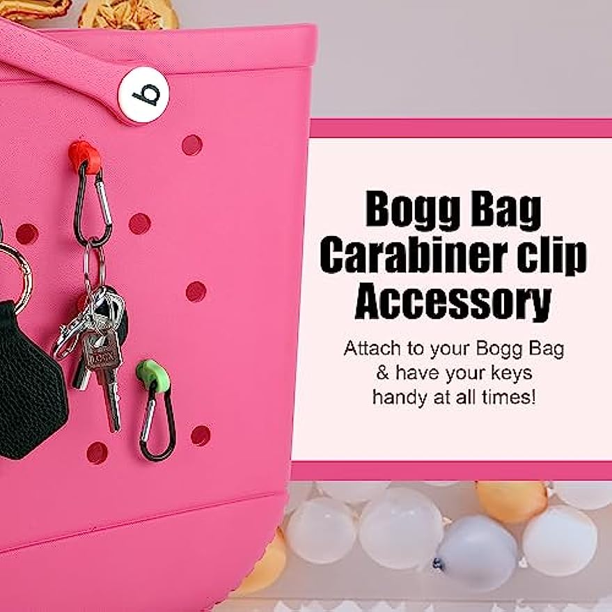 2x Carabiner Clips for Bag - Durable Outdoor Adventure Travel Gear