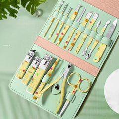 Nail Clippers Set Fingernail & Toenail Cutter Manicure Tool And Ear Cleaning Spo