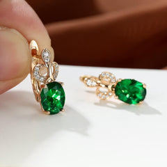 Rainbow Stone Princess Crown Earrings