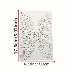 10pcs Butterfly Invitation Card Envelopes for Wedding Engagement Baptism