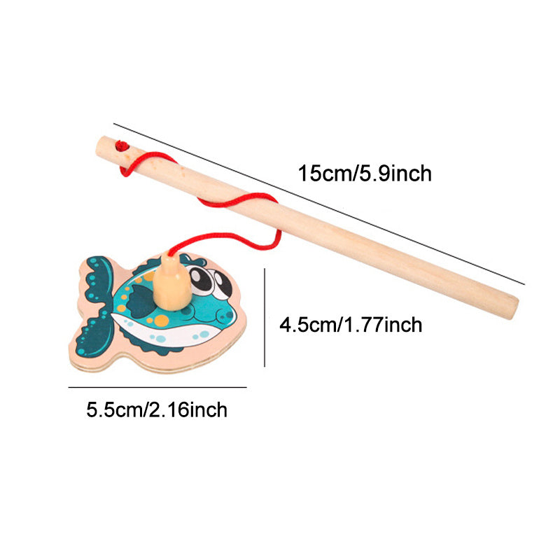 Montessori Magnetic Fishing Toys for Baby Marine Life Cognition Games