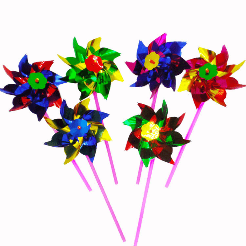 5pcs Small Plastic Windmills Outdoor Toy for Children
