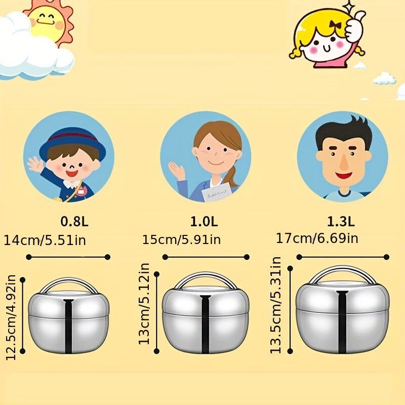 Stainless Steel Food Flask Insulated Lunch Box for Travel