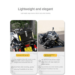Waterproof Motorcycle Trunk Tail Box With Safety Lock