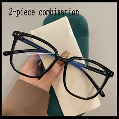 2pcs Girl's Irregular Anti Blue Light Glasses Vintage Computer Eyeglasses