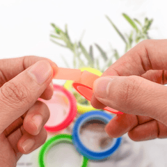 5 Roll 5 Colors Stickers Transparent Fluorescent Index Tabs Flags Sticky Note