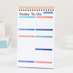 Daily Planner A5 Coil Book English Week Planner To Do List Schedule