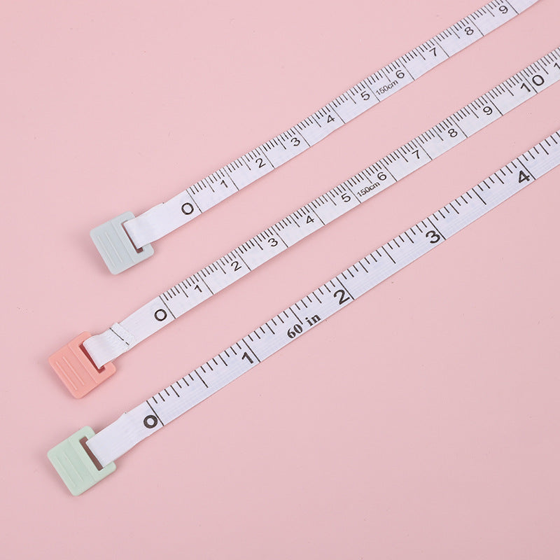 2pcs Small Portable Soft Leather Tape Measure 1.5m Nordic Style