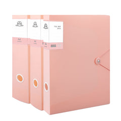 3pcs Morandi File Box Set Large Capacity Storage for Office Supplies