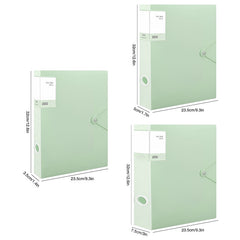 3pcs Morandi File Box Set Large Capacity Storage for Office Supplies