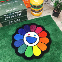 Sunflower Plush Rug Soft Fluffy Carpet Bathroom Living Room Bedroom