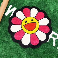 Sunflower Plush Rug Soft Fluffy Carpet Bathroom Living Room Bedroom