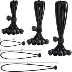 10pcs Ball Bungee Cords 6 9 27 94cm Tarp Canopy Bungee Balls