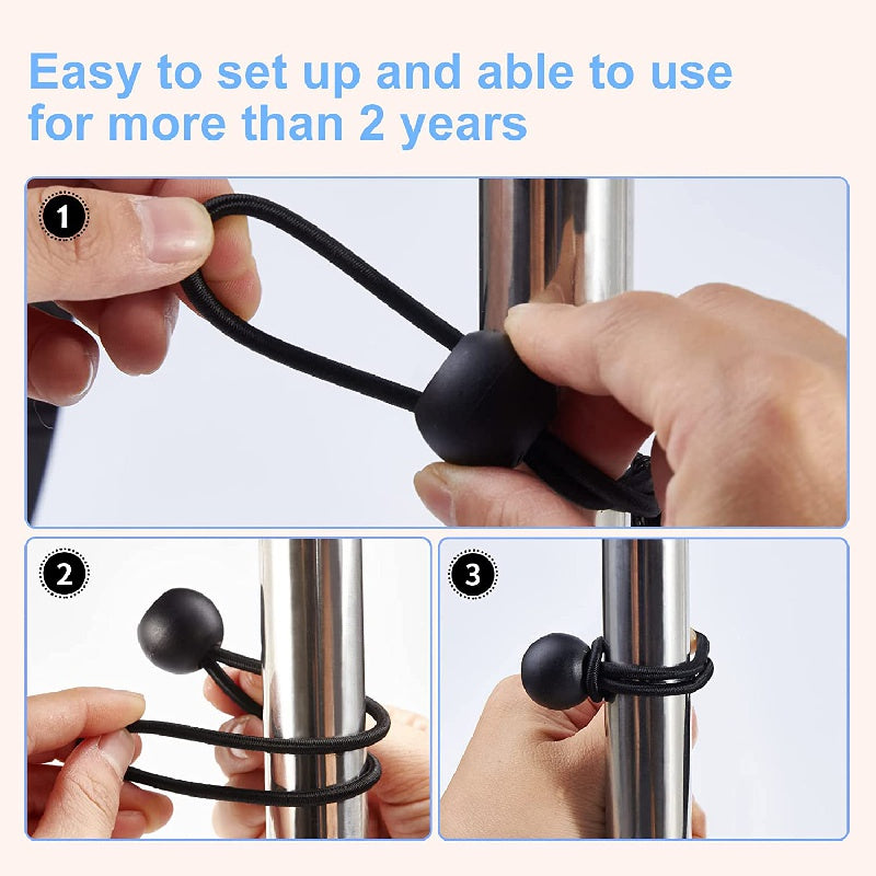 10pcs Ball Bungee Cords 6 9 27 94cm Tarp Canopy Bungee Balls