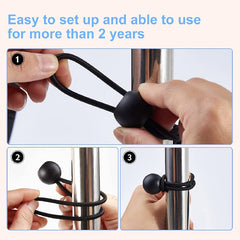 10pcs Ball Bungee Cords 6 9 27 94cm Tarp Canopy Bungee Balls