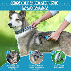 Pet Hair Removal Comb for Tangle-Free Grooming