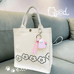 Cat Cat Cake Roll Cartoon Keychain Doll Car Key Chain School Bag Pendant