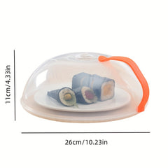 Transparent Splash Proof Food Cover Microwave Oven Tray Cover