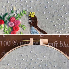 DIY Embroidery Kit Flower Pattern Needlework Set