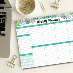 B5 Weekly Plan Sticky Notes Tearable English Schedule Itinerary Planning Book