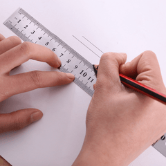 Steel Ruler 7.87in Straight Stainless Steel Rule Metal Ruler