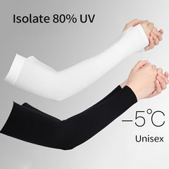 Cycling Arm Sleeves Sun Protection Compression Arm Sleeves With Thumb Hole