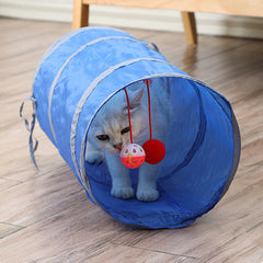 Funny Cat Tunnel 2 Holes Foldable Pet Toy