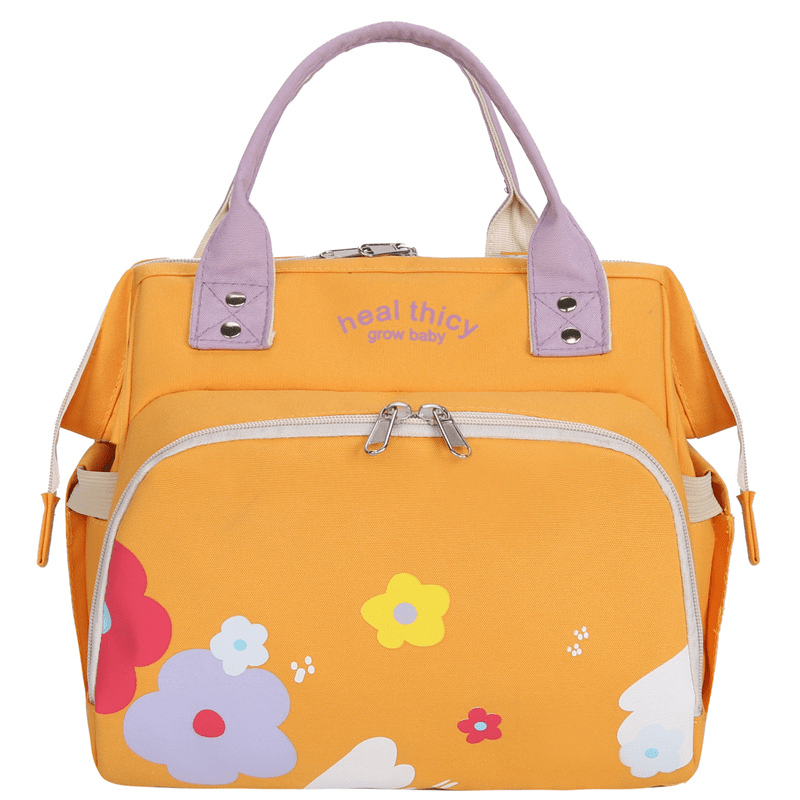 Mommy Bag Shoulder Bag Women Flower Mom Handbag Travel Lightweight