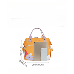 Mommy Bag Shoulder Bag Women Flower Mom Handbag Travel Lightweight