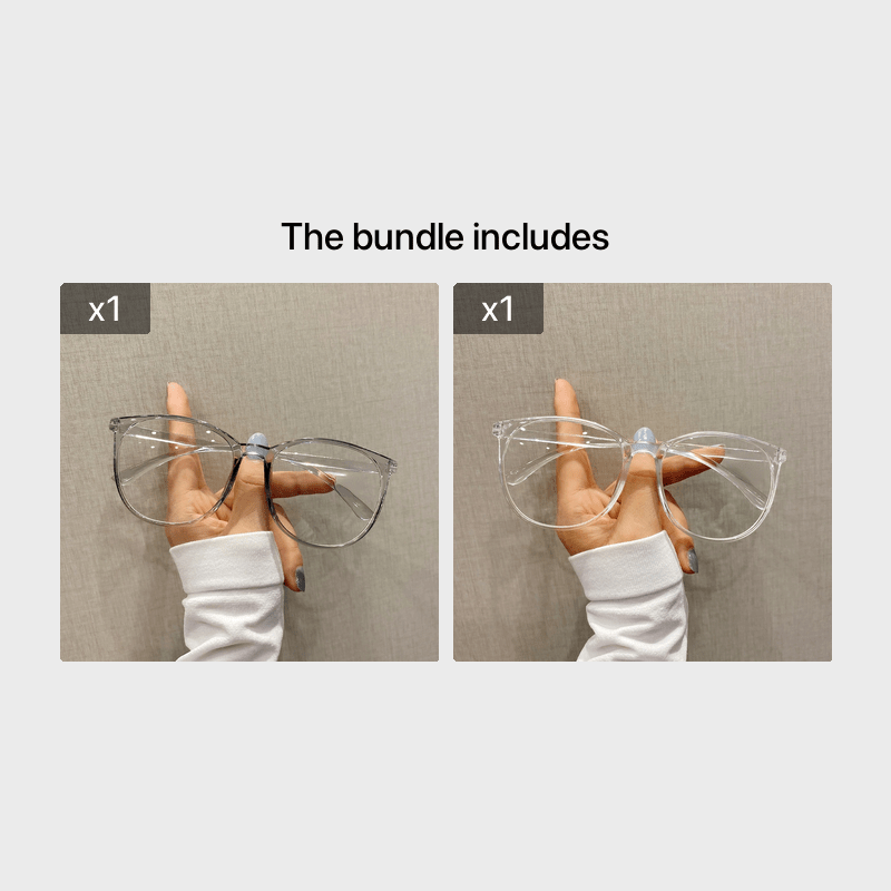 Transparent Light Blocking Glasses Anti Fatigue Eyewear