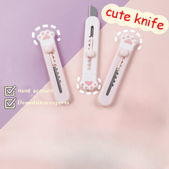 4pcs Paw Cat Cloud MINI Craft Box Wrapping Paper Cutter