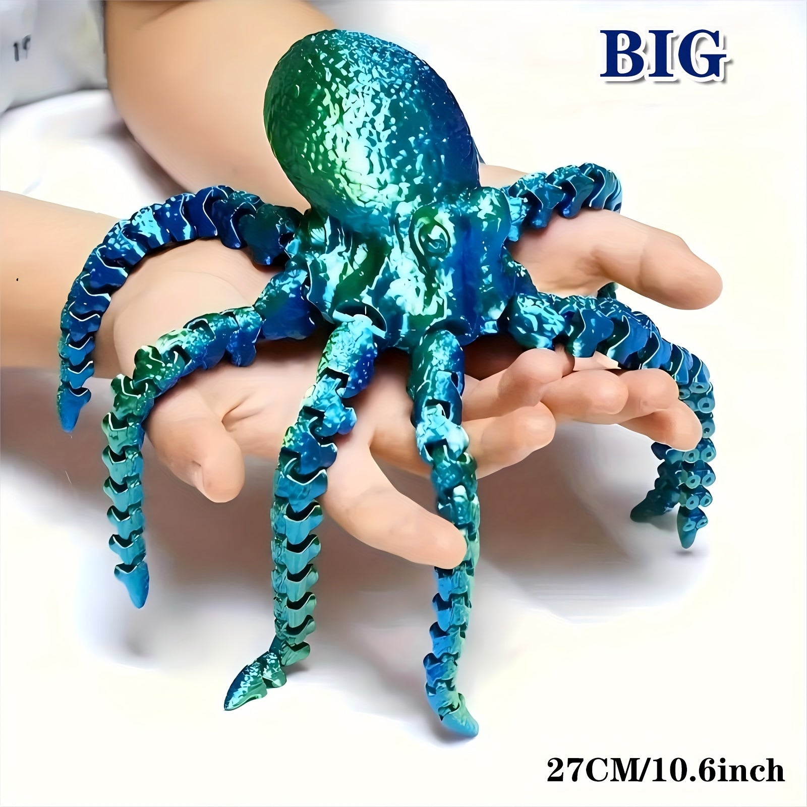 Colorful 3D Octopus with Flexible Joints - Creative Desk Toy