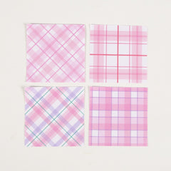100 Sheets Plaid Element Notepad Student Journal Girl Heart Office School Suppli