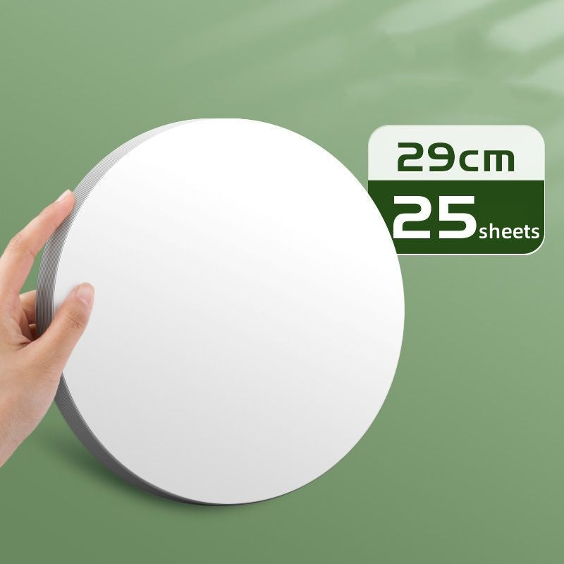 25 Round Thickened Hard Card Paper Light Brown 200g/m&sup2; Painting Sketch