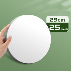 25 Round Thickened Hard Card Paper Light Brown 200g/m&sup2; Painting Sketch