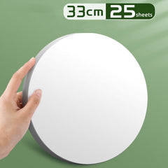 25 Round Thickened Hard Card Paper Light Brown 200g/m&sup2; Painting Sketch