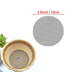 10pcs Flower Pot Hole Mesh Pad Round Drainage Screens Prevent Soil Loss